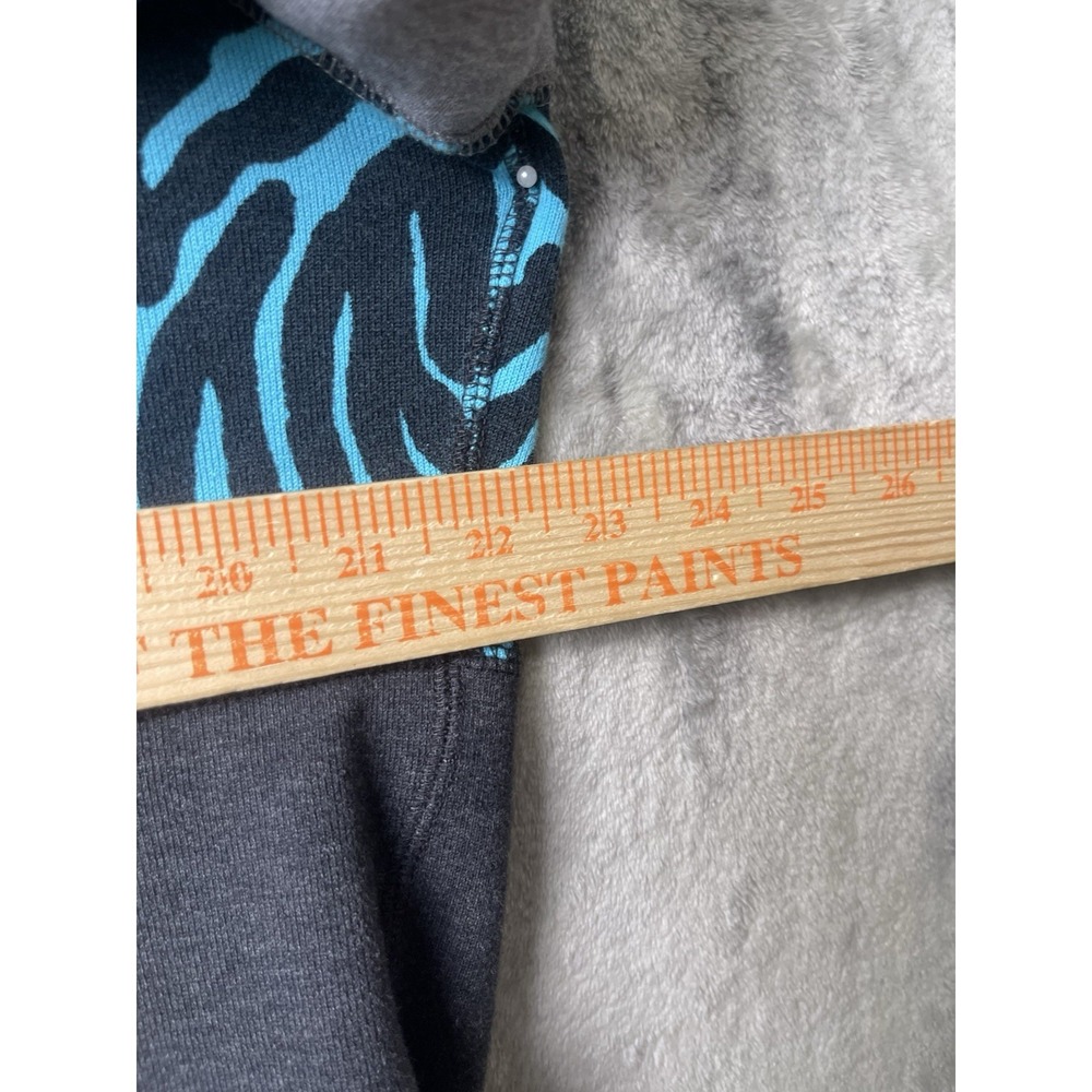 Lebron James Nike Hoodie Men Large Gray LBJ Safari Print Colorblock Fleece - Picture 5 of 9